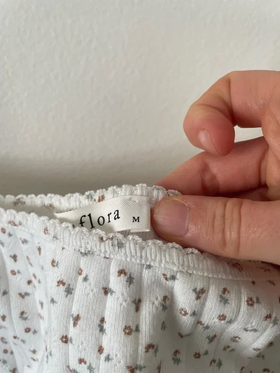 Neuflora Cream Floral Spaghetti-Strap Tank Top - Picture 3 of 3